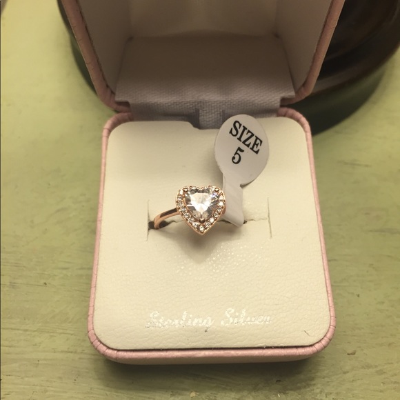 NWT Sterling Silver Ring Rose Gold. Size 5 - Picture 3 of 8